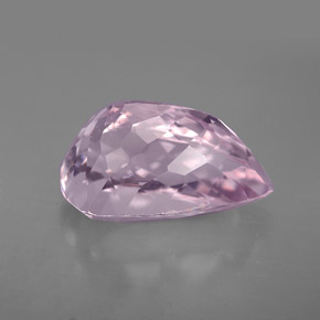 Kunzita rosa natural 5,93ct, formato de pêra, VS