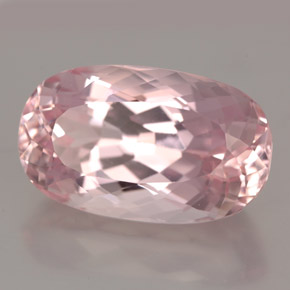 Kunzita rosa natural 14,83ct, corte oval, IF