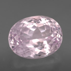 Kunzita rosa natural 7,53ct, corte oval, VVS-VS