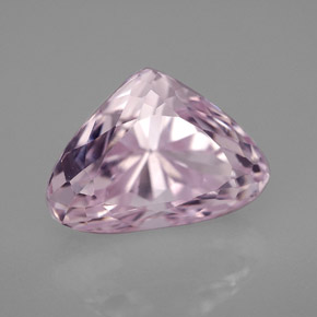 Kunzita rosa natural 6,92ct, trillion, VVS