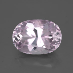 Kunzita rosa natural 6,89ct, corte oval, VS