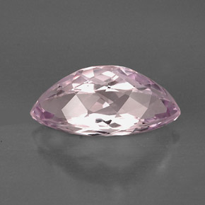Kunzita rosa natural 13,87ct, marquise, VVS