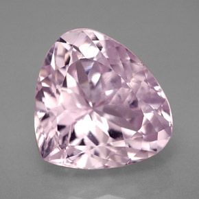 Kunzita rosa natural 12,07ct, formato de pêra, VS-SI