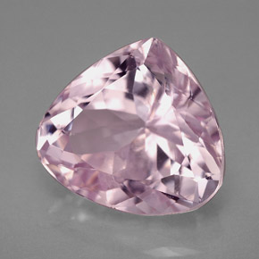 Kunzita rosa natural 12,07ct, formato de pêra, VS-SI