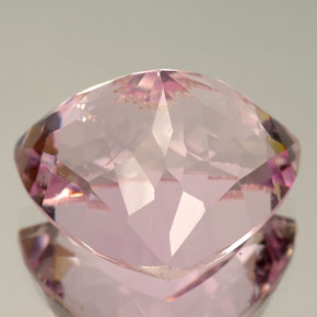 Kunzita rosa natural 19,97ct, trillion, VVS
