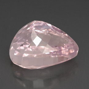Kunzita rosa natural 13,06ct, formato de pêra, VS