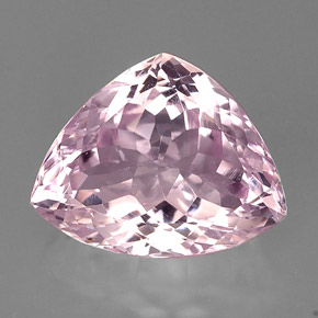 Kunzita rosa natural 18,82ct, trillion, VS