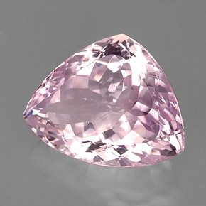 Kunzita rosa natural 18,82ct, trillion, VS
