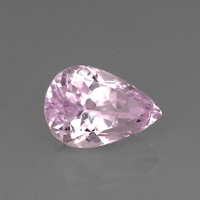 Kunzita rosa natural 11,06ct, formato de pêra, VS-SI