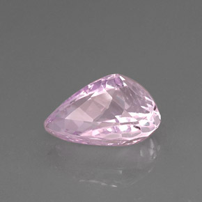 Kunzita rosa natural 11,06ct, formato de pêra, VS-SI