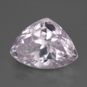 Kunzita rosa natural 8,02ct, trillion, VVS-VS