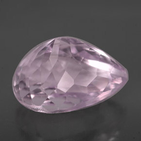Kunzita rosa natural 8,08ct, formato de pêra, VS