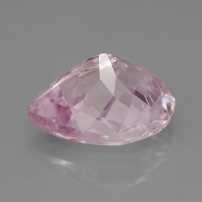 Kunzita rosa natural 5,18ct, formato de pêra, VS