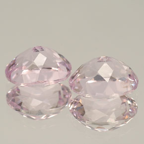 Pedras preciosas de kunzita rosa natural de  ct, corte oval, VVS