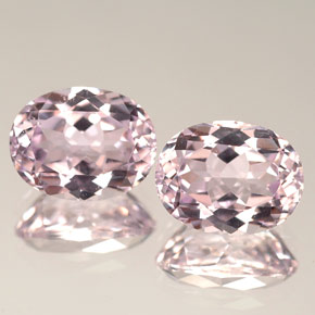 Pedras preciosas de kunzita rosa natural de  ct, corte oval, VVS