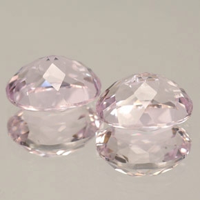 Pedras preciosas de kunzita rosa natural de  ct, corte oval, VVS