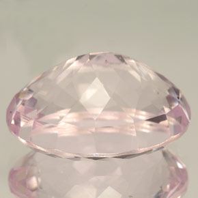 Kunzita rosa natural 14,09ct, corte oval, IF
