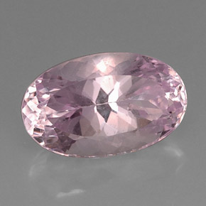 Kunzita rosa natural 11,55ct, corte oval, VS