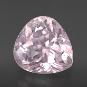 Kunzita rosa natural 9,71ct, formato de pêra, VVS-VS