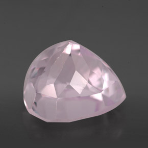 Kunzita rosa natural 9,71ct, formato de pêra, VVS-VS