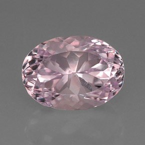 Kunzita rosa natural 10,83ct, corte oval, VVS