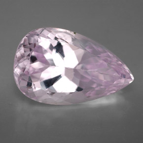Kunzita rosa natural 11,22ct, formato de pêra, VVS