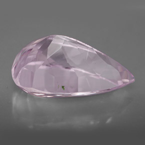 Kunzita rosa natural 11,22ct, formato de pêra, VVS