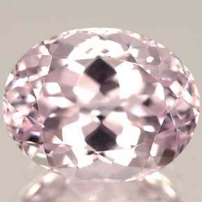Kunzita rosa natural 3,60ct, corte oval, IF