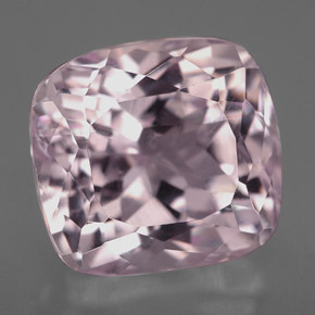 Kunzita rosa natural 9,45ct, almofada cortada, VS