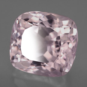 Kunzita rosa natural 9,45ct, almofada cortada, VS
