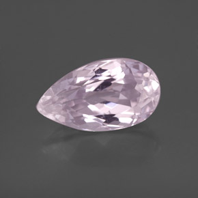 Kunzita rosa natural 3,55ct, formato de pêra, VS