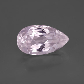 Kunzita rosa natural 3,55ct, formato de pêra, VS