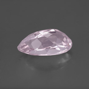 Kunzita rosa natural 3,55ct, formato de pêra, VS
