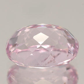 Kunzita rosa natural 2,34ct, corte oval, VS