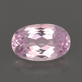 Kunzita rosa natural 3,43ct, corte oval, VVS