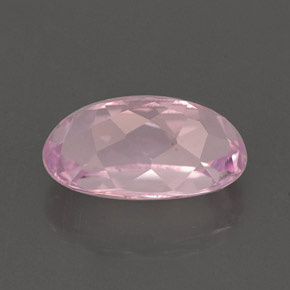 Kunzita rosa natural 3,43ct, corte oval, VVS