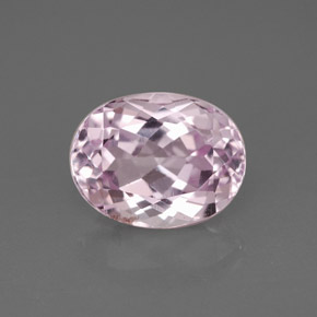 Kunzita rosa natural 3,10ct, corte oval, VS