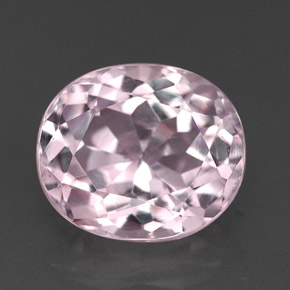 Kunzita rosa natural 3,77ct, corte oval, VVS-VS