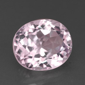 Kunzita rosa natural 3,77ct, corte oval, VVS-VS