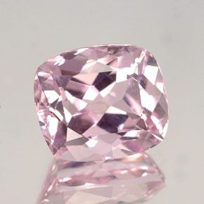 Kunzita rosa natural 4,31ct, almofada cortada, VVS-VS