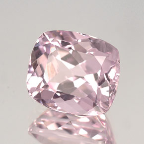 Kunzita rosa natural 4,31ct, almofada cortada, VVS-VS