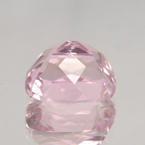 Kunzita rosa natural 4,31ct, almofada cortada, VVS-VS