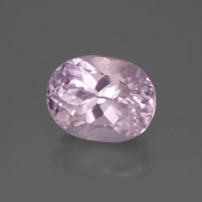 Kunzita rosa natural 5,38ct, corte oval, VS