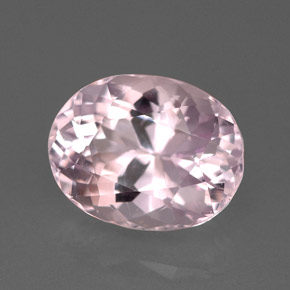 Kunzita rosa natural 6,52ct, corte oval, VVS