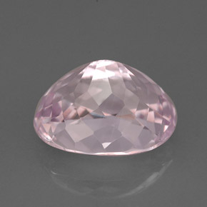 Kunzita rosa natural 6,52ct, corte oval, VVS