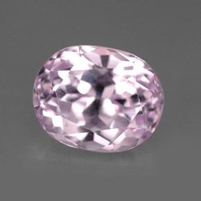 Kunzita rosa natural 5,68ct, corte oval, VVS