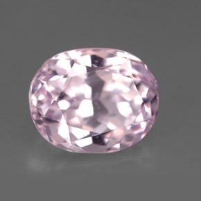Kunzita rosa natural 5,68ct, corte oval, VVS