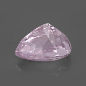 Kunzita rosa natural 6,29ct, formato de pêra, VVS