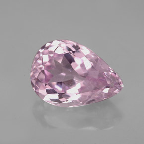 Kunzita rosa natural 5,26ct, formato de pêra, VS-SI