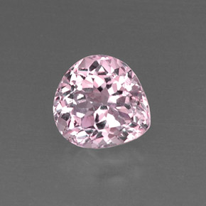 Kunzita rosa natural 5,07ct, formato de pêra, VS-SI